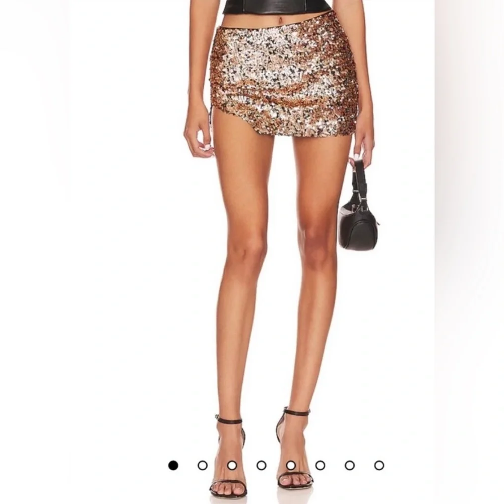 NWT Free People Annalise Sequin Mini Skirt / Multi Combo